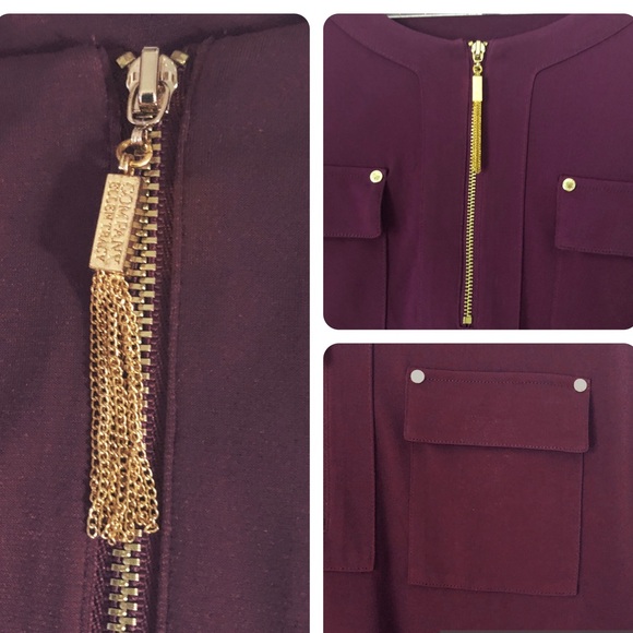 Ellen Tracy burgundy blouse - Picture 5 of 6